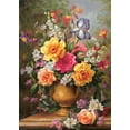 thumbnail image 2 of Viktoria 14x18 Gold Ornate Wood Framed with Double Matting Museum Art Print Titled - Still Life with Iris, 2 of 4
