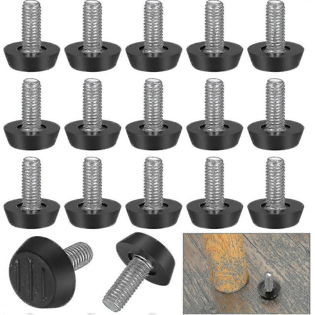 22 Pack Adjustable Furniture Leveling Legs,m8 X 20mm,screw Leveling Feet