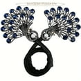 thumbnail image 3 of TUWAFE 3-Pack Elegant Peacock Hair Clips Set - Vintage Crystal Rhinestone Ponytail Bun, 3 of 7