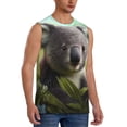 thumbnail image 2 of Daiia Daisy Koala Printed Men's Tank Tops,Casual Soft Sleeveless Gym Muscle Shirts Bodybuilding Tee-X-Large, 2 of 8