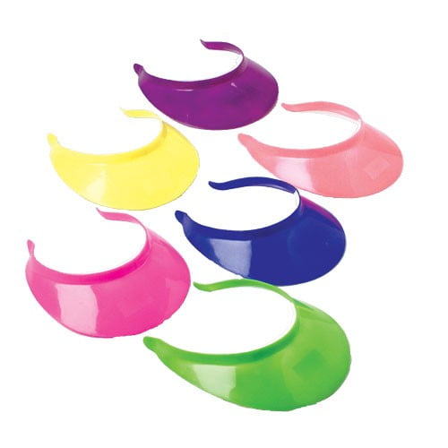 Neon plastic visors Clearance