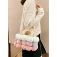 thumbnail image 2 of CoCopeaunt Quilted Shoulder Bag Fuzzy Plush Handbag Crossbody Bag Fashion Cozy Hobo Bag, 2 of 7