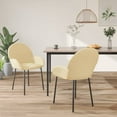 thumbnail image 4 of vidaXL Dining Chairs 2 Pcs Accent Upholstered Chair for Living Room Velvet, 4 of 8