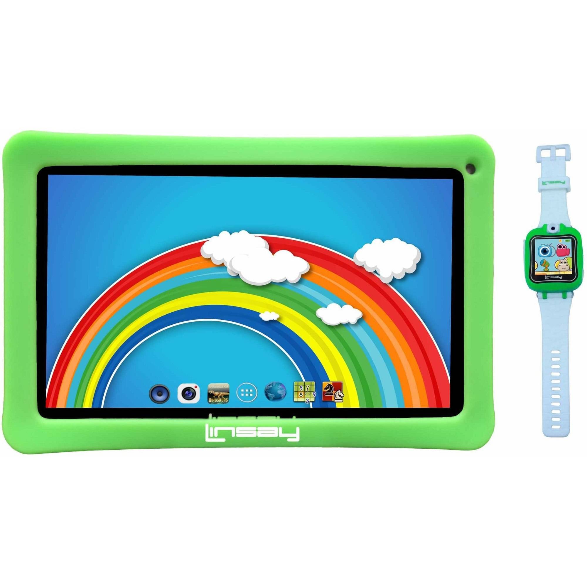 LINSAY 10.1 inch Kids tablets 2GB RAM 32GB Android 10 WiFi Tablet for