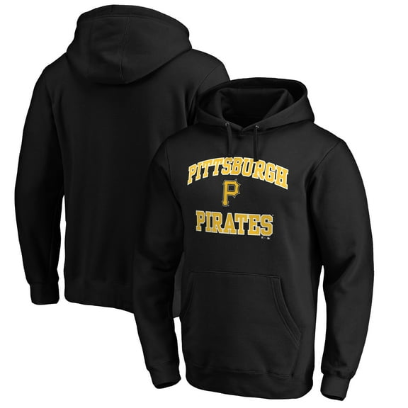 Men's Black Pittsburgh Pirates Heart & Soul Pullover Hoodie