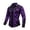Purple, variant on FASHOFT Western Shirts for Men Cowboy Halloween Shirts Long Sleeve Country Shirt Slim Fit Button Down Shirt Casual Work Blue L