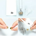 thumbnail image 3 of Cremation Jewelry for Ashes - Lotus Flower Ashes Pendant Necklace with Mini Keepsake Urn Memorial Ash Jewelry, 3 of 6
