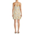 thumbnail image 5 of No Boundaries Juniors' Surplice Ruffle Front Dress, 5 of 5