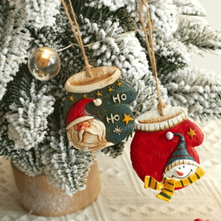 Heiheiup Christmas Decorations Painted Ball Christmas Tree Pendant