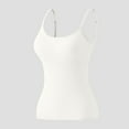 thumbnail image 4 of tarylea Camisole Tops for Women Sleeveless Built in Bra Adjustable Spaghetti Strap Tank Tops Casual Summer Comfy Lounge Tops, 4 of 6