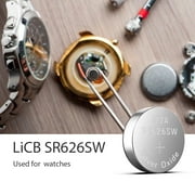 LiCB SR626SW 377 Watch Battery 1.55V 626 Silver Oxide Button Battery (40 Pack)