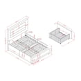 thumbnail image 5 of Naxime 4-Drawer Fabric Platform Bed, Full, Gray, 5 of 7