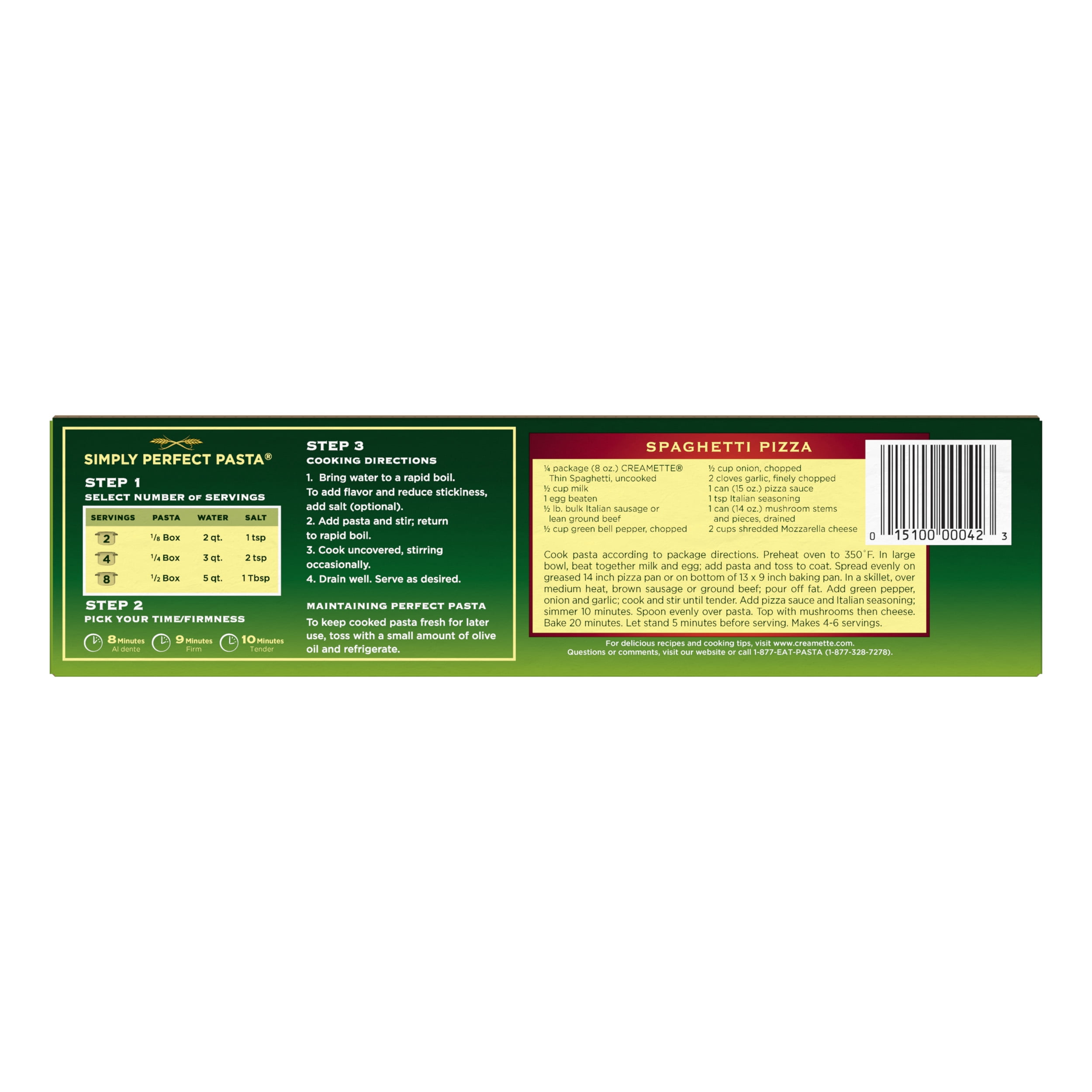 (3 pack) Creamette Thin Spaghetti, 32-Ounce Box