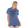 thumbnail image 3 of Alaska is Calling and I Must Go Women's Graphic T Shirt Tees Brisco Brands X, 3 of 6