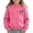 Hot Pink, variant on Girls Sweatshirt Girls Leopard Print Bow/Heart Graphic Pullover Tops Casaul Fall Sweatshirt Size 9-10 Years