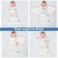 thumbnail image 3 of Mantas para envolver al bebé Saco de dormir para bebé Saco de dormir para bebé de algodón con cremallera de tres vías Bebé recién nacido Unisex 6-12 meses Sueño de aviación, 3 of 5