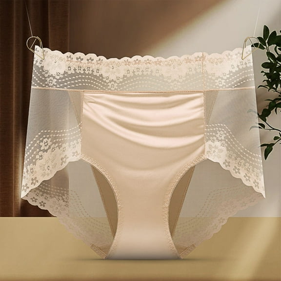 Njagoc3 Womens Overnight Period Panties 4-Layer Cotton Gusset Back Leak Prevention Machine Washable Alternative to Disposable