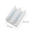 thumbnail image 2 of Raindrops 10Set Floor Guide For Shower Door Sliding White Plastic, 2 of 8