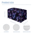 thumbnail image 7 of ZUXONGSY Butterfly Tissue Box Covers Rectangle PU Leather Tissue Cube Box Cover with Snap Button Decorative Holder Organizer Wear Resistant Aesthetic Decor for Women Men, 7 of 7
