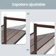 thumbnail image 4 of SONGMICS Shoe Rack, 12-Tier Shoe Organizer, Metal Shoe Storage for Garage, Entryway, Set of 2 6-Tier Stackable Shoe Shelf, with Adjustable Flat or Angled Shelves, Holds 48-60 Pairs, Bronze, 4 of 6