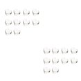 thumbnail image 1 of pitrice 10X Coeur Perle Bracelet Entretoise Dy Prop Cuivre Finition Fine Mode Surface Lisse Mode Bijoux de Mode Blanc K 2Set, 1 of 6