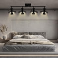 thumbnail image 3 of Bricosmocon 4 Light Track Lighting Fixtures Ceiling, Black Track Lighting with Rotatable Heads, Vintage Industrial Ceiling Spotlight Light for Kitche, 3 of 8