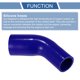 thumbnail image 4 of Ofertas Únicas 1 pieza Manguera de Silicona Azul para Coche Universal 45-60mm 1.77"-2.36" ID 102mm 4.02" Longitud 45°, 4 of 7