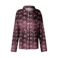 thumbnail image 4 of Craaazy Women's Cozy Button Down Shirts Casual Lapel Long Sleeve Tops Gifts, 4 of 5