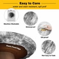 thumbnail image 3 of Elastic Fitted Round Tablecloth, Black Grey Ombre Waterproof Stretch Table Cover for 55"-60" Tables, Gradient Abstract Art Vintage Washable Outdoor Tablecloths for Patio, Picnic, Camping, 3 of 9