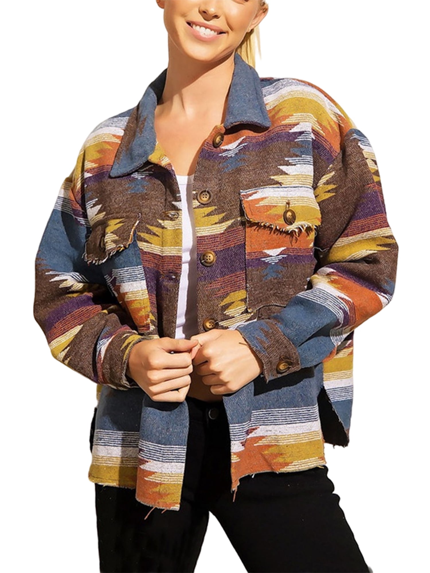 aztec print jacket walmart