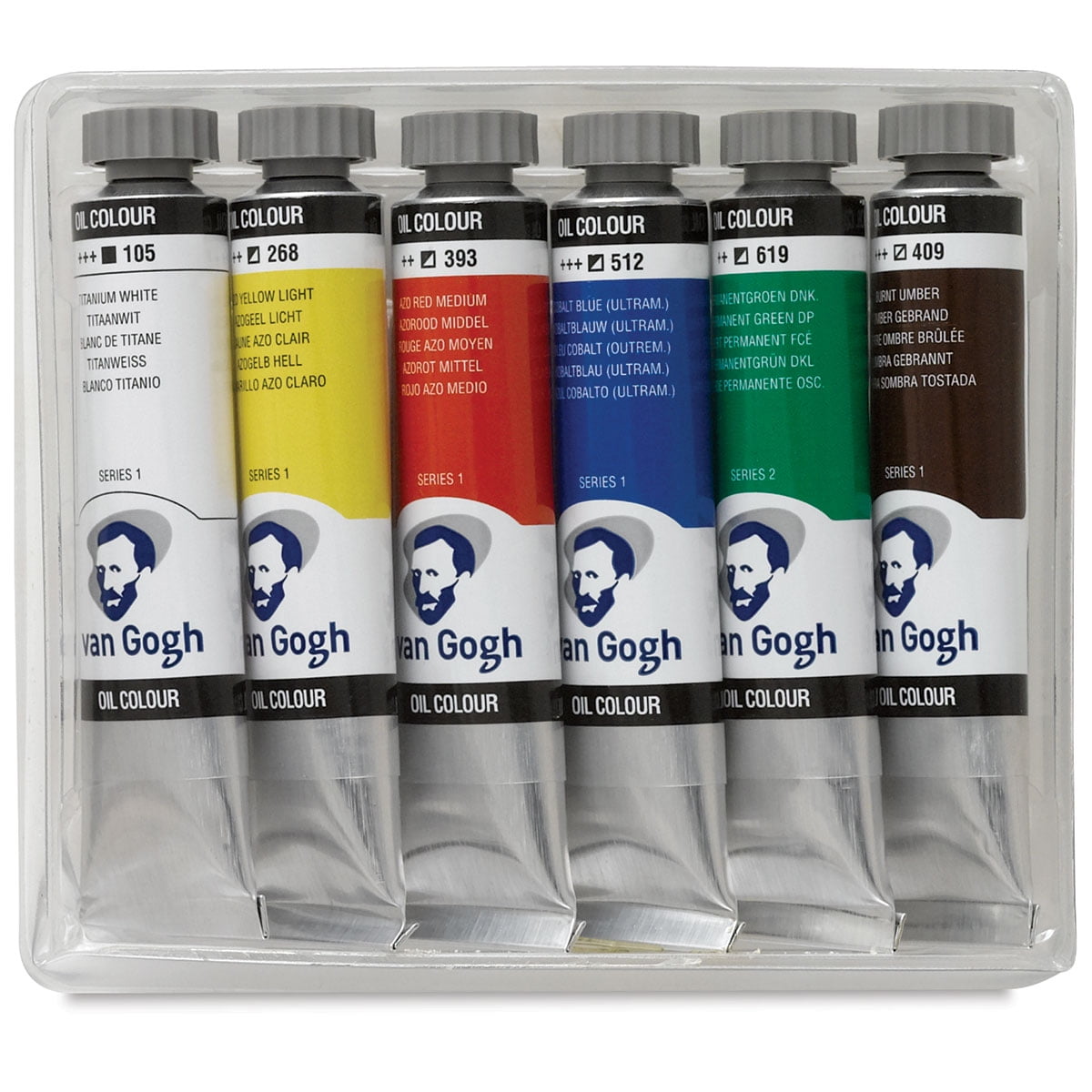 Van Gogh Oil Color Set of 6 colors, 20 ml tubes