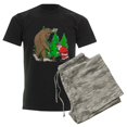 thumbnail image 6 of CafePress - Bigfoot, Santa Christmas Men's Dark Pajamas - Men's Dark Loose Fit Cotton Pajama Set, 6 of 7