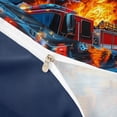 thumbnail image 4 of Erosebridal Cartoon Fire Truck Queen Duvet Cover Set for Kids Boys, , Navy Reversible, 1 Duvet Cover and 2 Pillowcases (No Comforter), 4 of 5