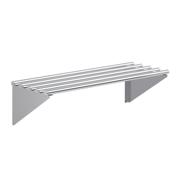AmGood 14 in. x 36 in. Stainless Steel Tubular Wall Shelf | NSF | Appliance & Equipment Metal Shelving | Kitchen, Restaurant, Garage, Laundry, Utility Room