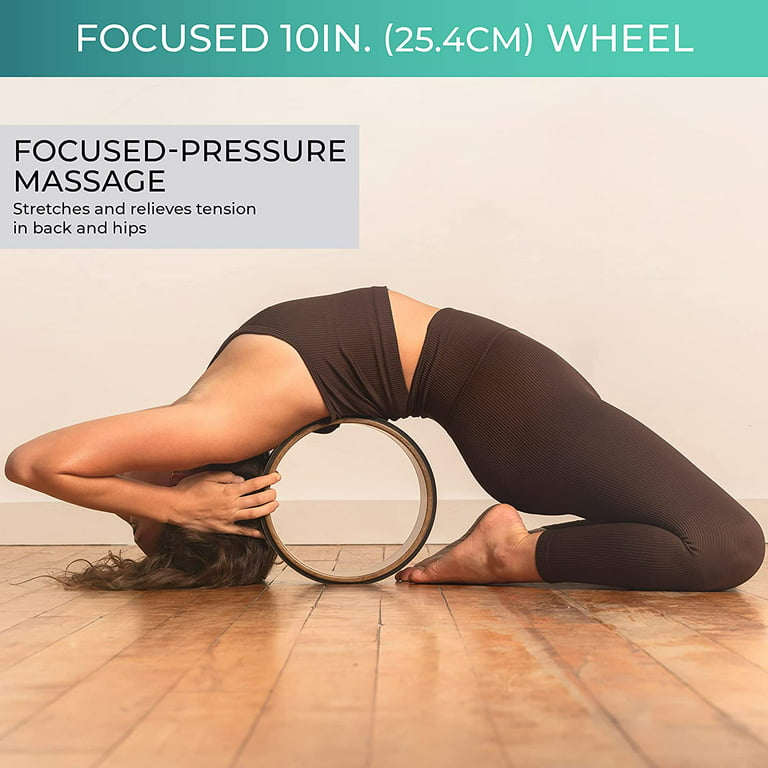 Florensi, Yoga Wheel Set, Large, Medium & Small Circle, Cushioned &  Durable Back Rollers for Muscle Relaxation, Stretching, Pain Relief,  Support