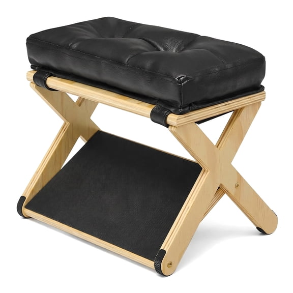 Wooden Foot Rest Under Desk, Ergonomic Office Footrest with Non-Slip Rubber Surface ā Durable Desk Foot Stool & Leg Rest for Home Office