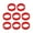 Red, variant on 8pcs Joysticks Wear Resistant Rings Silicone Rings Thumbstick Savers Rings Gaming Experience Enhancer for Game Consoles