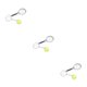 thumbnail image 1 of Advancent Paquete de 6 raquetas de tenis de simulación, llaveros portátiles, llavero deportivo de recuerdo, llavero multicolor, accesorios Plata 3Conjunto, 1 of 6