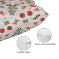 thumbnail image 5 of Salouo Quirky Santa Reindeer Retro Wave Pattern Pillow Cases,1PC Pillow Covers with Envelope Closure Decorative Pillow Case for Bed Couch,Pillows Not Included-14"x20", 5 of 6