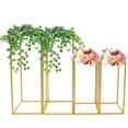 thumbnail image 6 of Gold Metal Column Flower Stand Wedding Party Backdrop Centerpiece Rack 4Pcs, 6 of 12