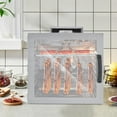 thumbnail image 3 of Food Dehydrator 1000W Drying Cabinet with 30-90°C Temperature Control Stainless Steel Food Dehydrator with Trays & Hooks for Jerky Dog Treats Herbs Meat Fruit and Yogurt, 3 of 9