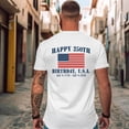 thumbnail image 3 of Havenx Men's 250th Years Of American Freedom T-Shirt Short Sleeve Crew Neck Shirts American Flag Design T-Shirt Patriotic We the People 1776 Workout Tops,White 4XL, 3 of 4