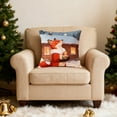 thumbnail image 6 of HomeDM Christmas Throw Pillow Covers 18x18 Inch Soft Pillow Covers for Sofa Living Room Couch Winter Holiday Throw Cushion Case for Christmas Valentines's Day, 6 of 6