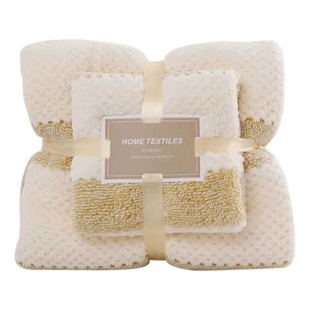 Yhmxh Juego de toallas de baño de algodón de lujo con toallas de algodón suaves y de alta absorción. Incluye 1 toalla de baño de 28.5 x 51 pulgadas y 1 toalla de mano de 13.5 x 29.5 pulgadas.