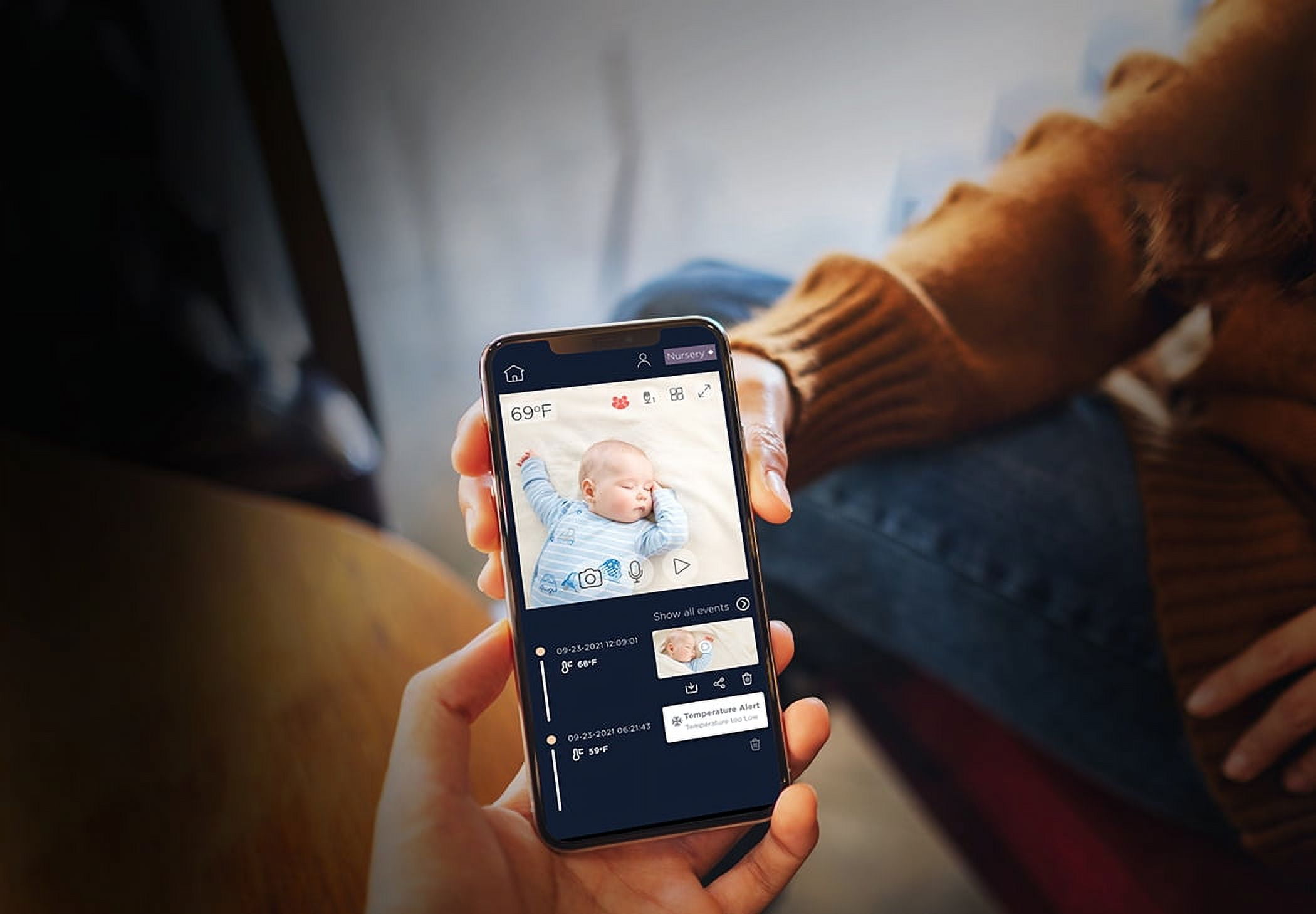 Motorola VM65 Connect 5" Full HD (1080p) Wi-Fi Video Baby Monitor | Secure Private Connection | 2-Way Talk