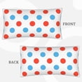 thumbnail image 3 of Easygdp Red Blue Polka Dots Envelope Closure Pillowcase - 20x36in, Queen Pillowcase, Breathable, Stain-Resistant, Wrinkle-Free, 3 of 9