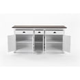 thumbnail image 3 of NovaSolo Buffet Halifax Solid Wood in White and Brown, 3 of 8