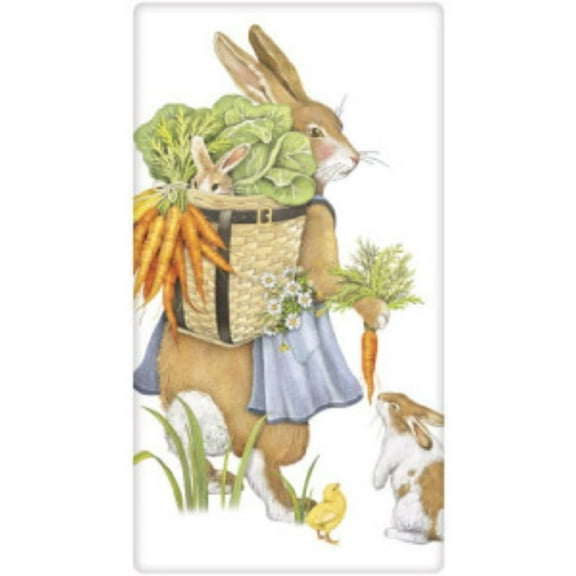 Mother Rabbit Flour Sack Towel