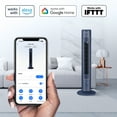 thumbnail image 4 of Midea 42" Tall 3-Speed Smart Tower Fan with Wi-Fi, New, Blue, MFT1021CRWB, 4 of 16