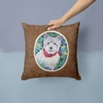 thumbnail image 2 of Carolines Treasures 7066PW1414 Westie Fabric Decorative Pillow  14Hx14W multicolor, 2 of 4